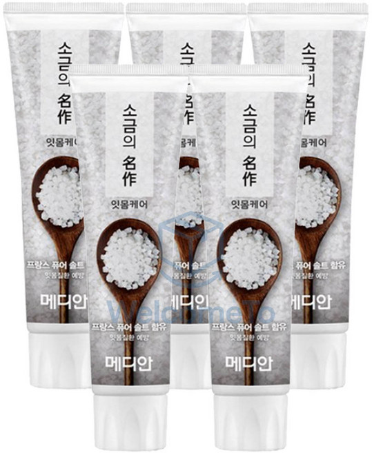 메디안 소금의명작 치약, 120g, 5개