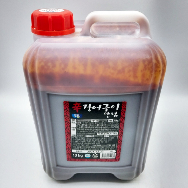 업소용 국내제조 푸른식품 장어구이양념소스 매운맛(고추장베이스) 10kg 대용량 말통, 1