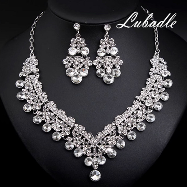 루바들 CN5052 여자 큐빅 패션 볼드 목걸이 귀걸이
