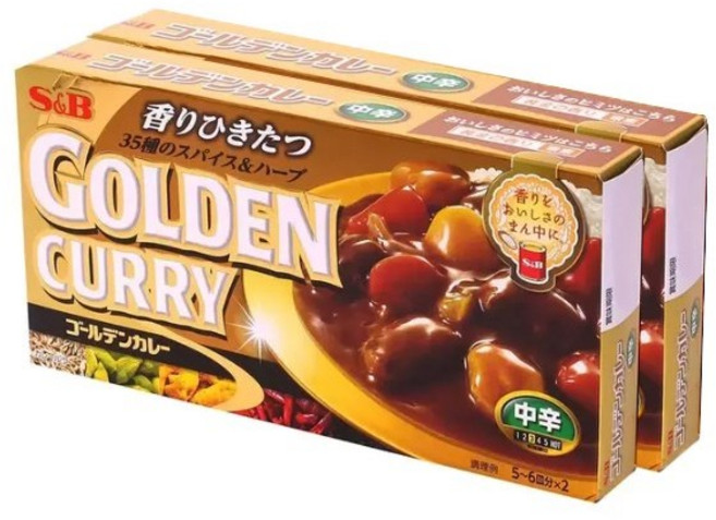 코스트코 에스비 골든 카레 중간매운맛, 198g, 2개