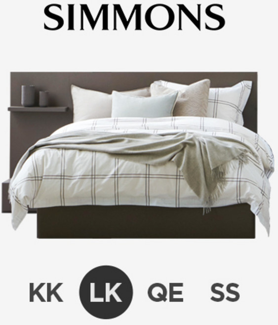 [스마트팩] D2178A. 뷰티레스트 레이븐. 라지킹 침대＋협탁 101, 내추럴블랙