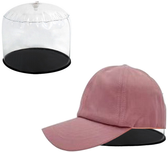 놀자리빙 모자 고정 튜브 진열대 보호틀 모자틀 건조 거치대 정리대 No.02 모자튜브 대형, 블랙 + 투명, 1개