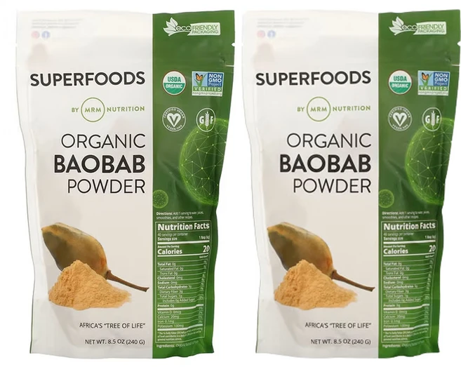 MRM뉴트리션 유기농 바오밥 분말 240g(8.5oz), 240g, 2개 - 쿠팡
