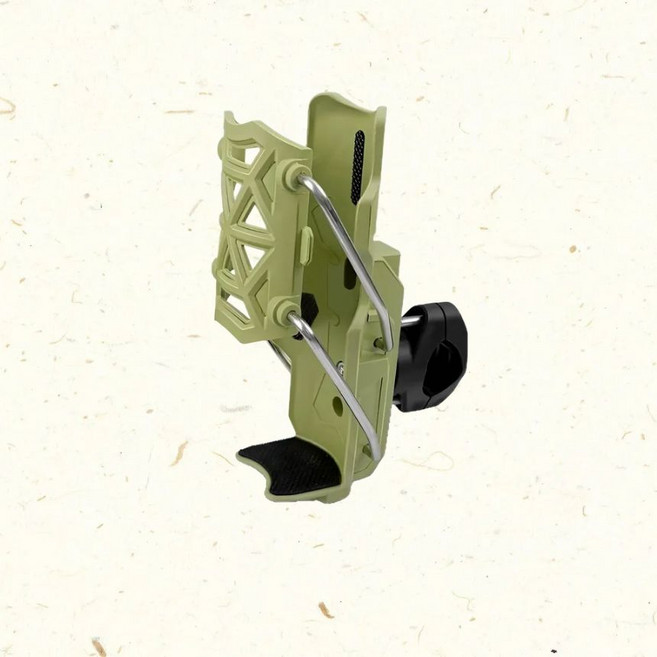 아이티모터스 오토바이 컵홀더 자전거 물병거치대 범용 컵홀더, 핸들바형, 올리브그린