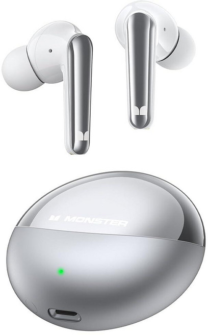 Monster N-Lite 203 AirLinks 무선 이어버드 블루투스 5.3 헤드폰 HiFi 스테레오 IPX6 방수 기능이 있는 이어폰 30시간 재생 타입 C 충전