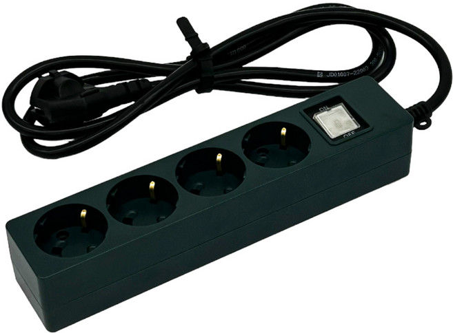 국산 KC 안전인증 셀티스 컬러 멀티탭 콘센트 4구 1.5m, 포레스트 그린(딥그린), 1개, 1.5mm