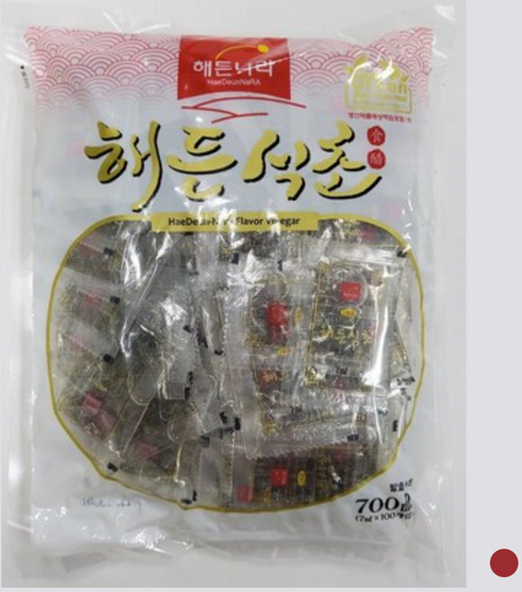 해든나라 1회용식초 7gX100봉 업소용 배달용 냉면밀면용, 300개, 7g