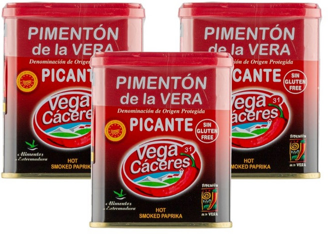 베가카세레스 훈제 파프리카 파우더 스위트, 3개, 75g