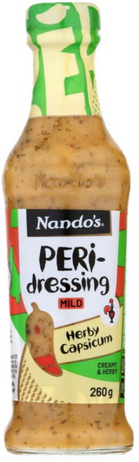 난도스 마일드 허브 캡시컴 페리 드레싱 Nando's Peri Dressing Herby Capsicum, 1개, 260g