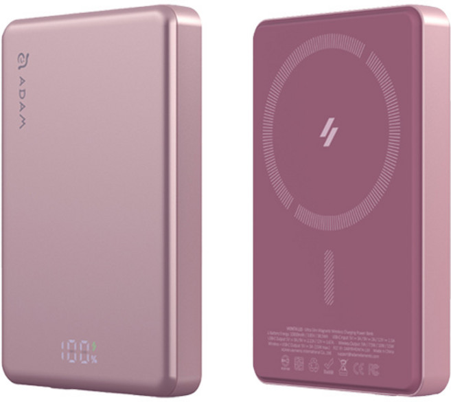 亞果元素 VIONTA 磁吸行動電源, 玫瑰金, 10000mAh