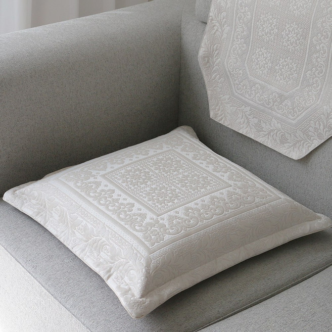 [데코벨] 자카드 로얄 방석 커버 50x50 (응접실/소파방석)