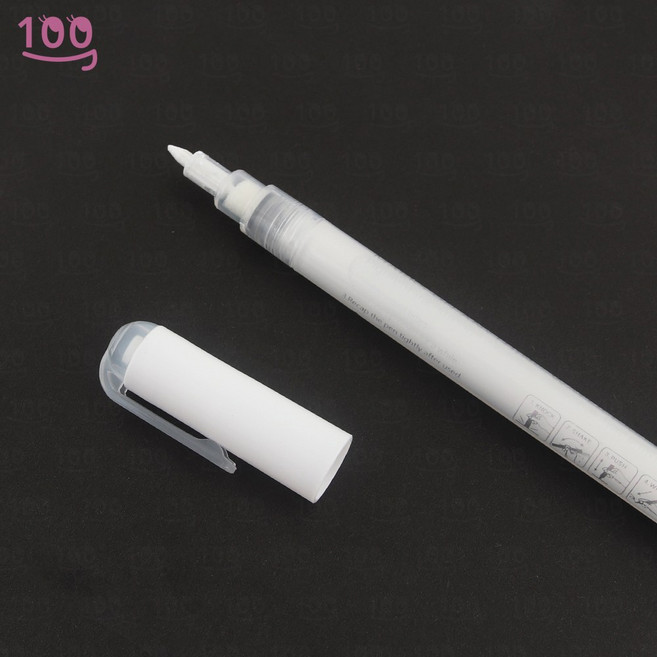 백억언니 네일 드로잉펜 마카 단품 캐릭터 라인아트 네일아트재료, 1개, 드로잉펜 마카 화이트