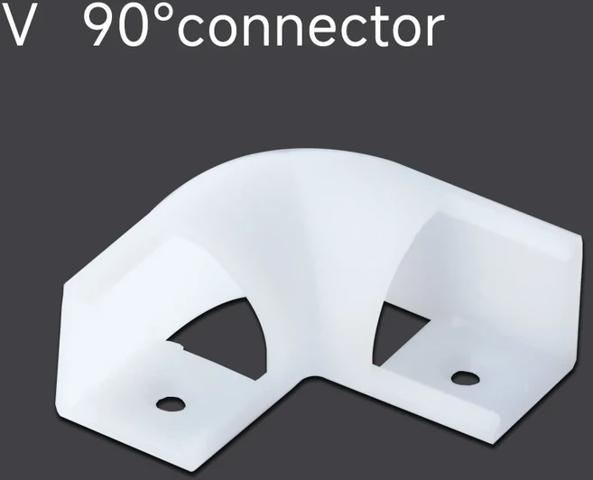 Perfil 알루미늄 LED 코너 프로파일 채널 거치대 LED 스트립 라이트 바 캐비닛 램프 주방 옷장 50cm 로트당, 18 4 pcs, 02 V 90 degree corner