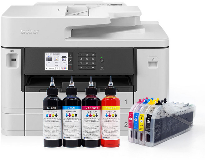 브라더 MFC-J2740DW A3 팩스 복합기 대용량 리필카트리지 포함