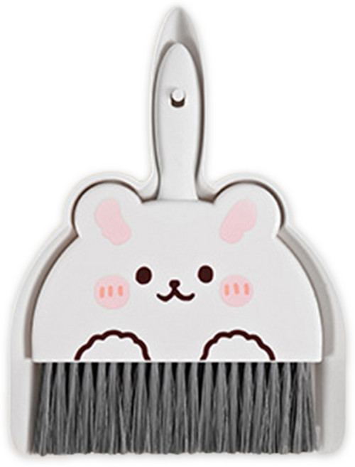 KC인증 애니멀 빗자루 쓰레받기 세트 어린이 미니 청소용품 준비물, 1세트, 토끼