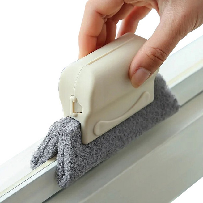 머스트해빙 창틀 전용 브러쉬 수세미리필+10, 베이지