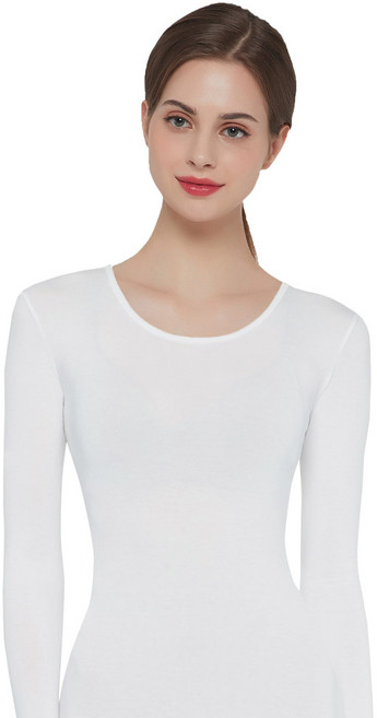 제임스딘 여성 모달 내복 상의 웜웨어 라운드 따뜻하고 가벼운 착용감 JW041