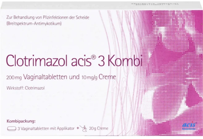[독일 내수 정품](클로트리마졸)CLOTRIMAZOL acis 3 Kombipackung 1St, 1개 - 쿠팡