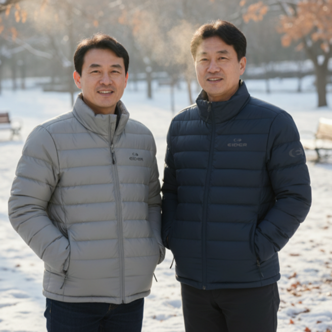 아이더 오리털 자켓 경량패딩 덕다운 보온 경량 아우터