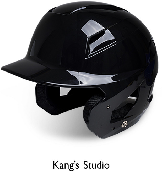 [BMC] 강스 캉스 스튜디오 리틀 프로 유소년 야구 양귀 헬멧 - 블랙, 1개