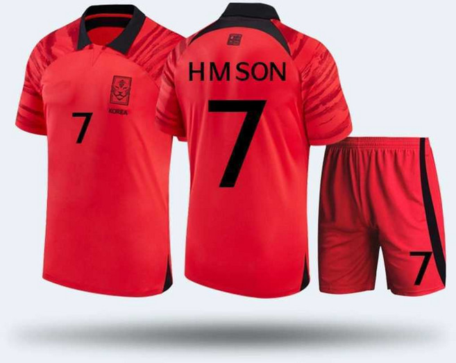 축구 국가대표 국대유니폼 월드컵 7번 레플리카 손흥민, 1개, 사이즈 16 (90-100cm)-7번 손흥민