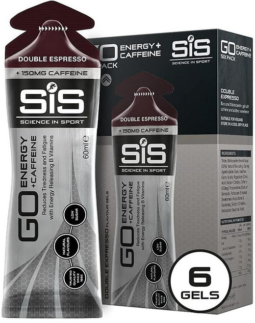SIS 에너지젤 더블 에스프레소 Science in Sport Energy Gel Pack SIS Energy Gel + Caffeine, 1개, 1g