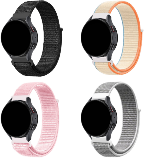 인띵 갤럭시워치 20mm 22mm 호환 스포츠 루프 스트랩 줄질 밴드 시계줄, 클라우드미스트, 1개