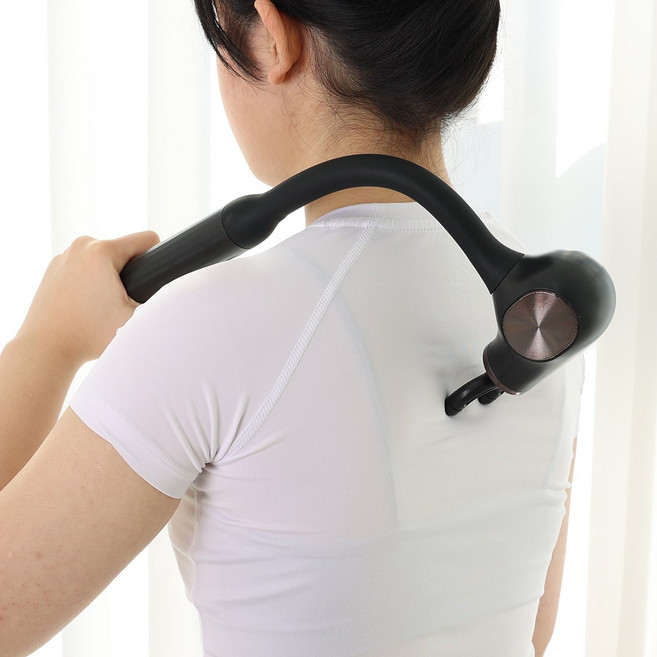 [사파] 코브라 건마사지기 무선 진동 근육 목어께 등허리 종아리 전신 안마기 SH-300, 블랙