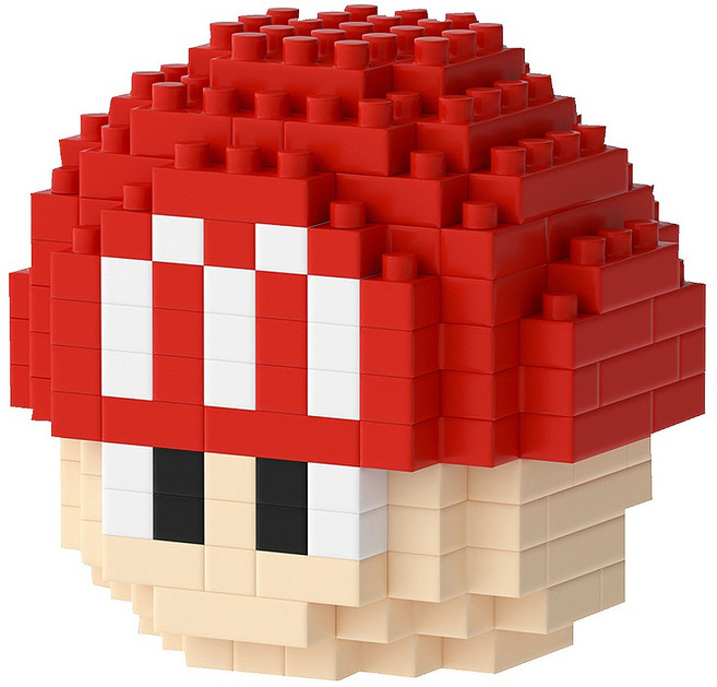 [알꿀밤-나노블럭-수리공] MS알 빨간 버섯, 1개