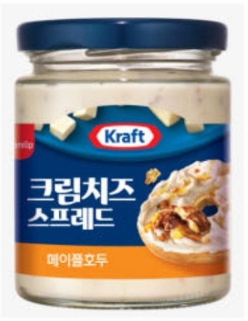 spc 삼립 크래프트 크림치즈 스프레드 메이플 식빵 베이글 찰떡궁합, 3개, 200g