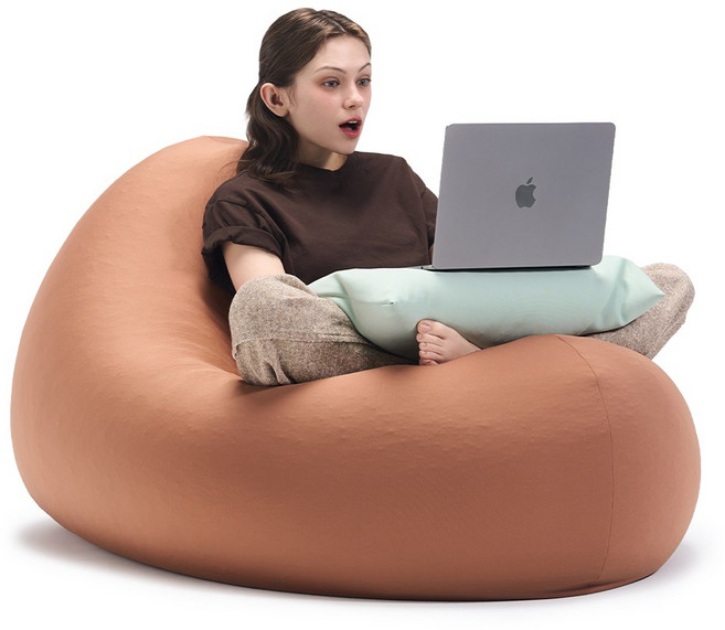 폴리몰리 1인용 스판 빈백 그랜드 LT201, 모카무스