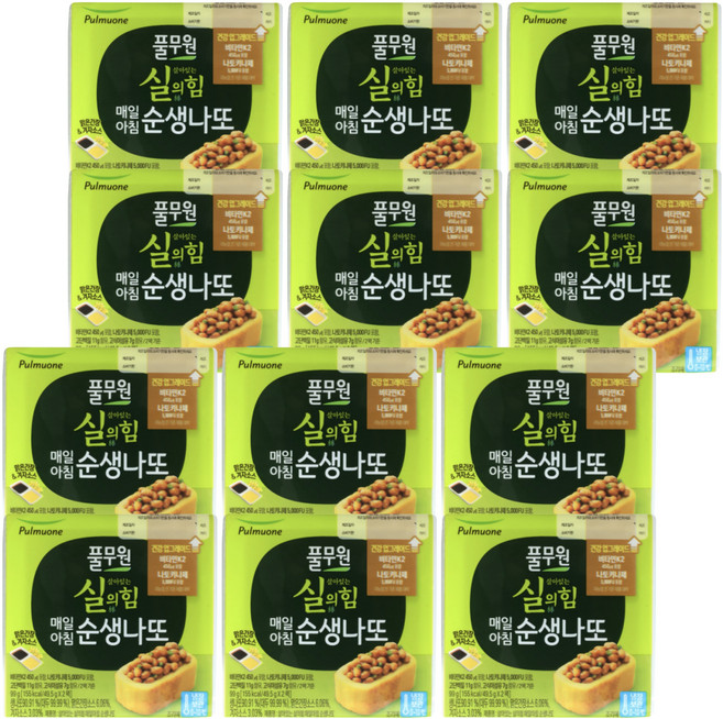 생산직송 풀무원 매일아침 순생나또 24팩(2호세트), 1.188kg, 1개