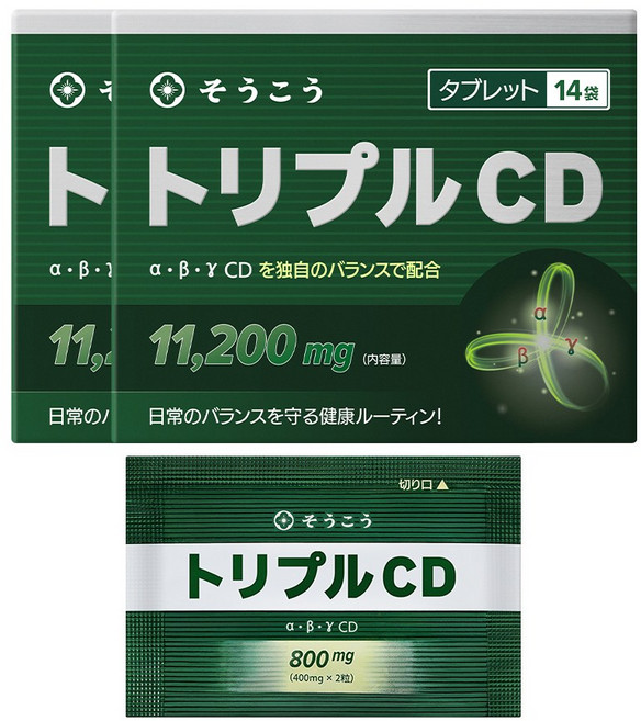 [본사출고] 소우코우 트리플 CD 다이어트 식품 (알파CD 베타CD 감마CD), 2박스, 14회분