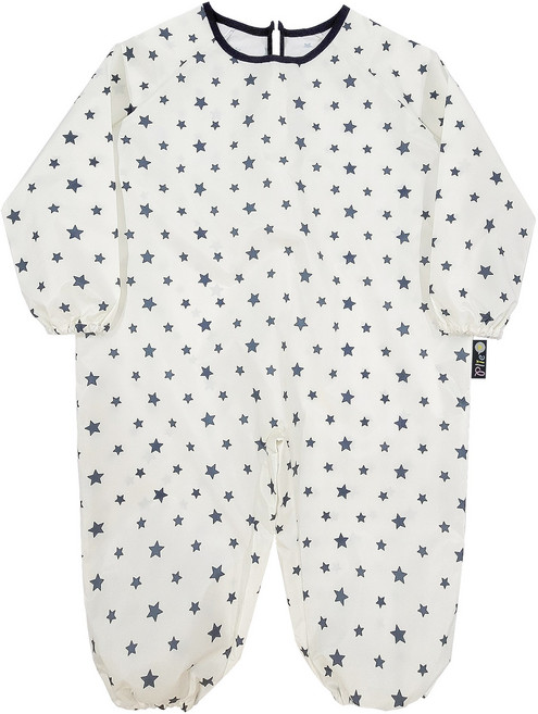 유아동 전신미술가운 일반형, 아이보리곤색별