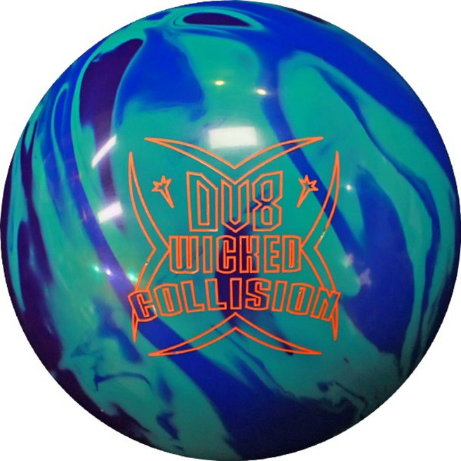 DV8 - 위키드 컬리젼 볼링공 볼링볼 소프트볼 훅볼 볼링용품, 13파운드, 1개