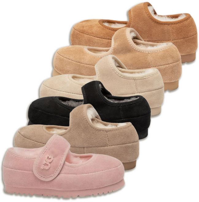 오즈어그웨어 호주 키즈 메리제인 스웨이드 양털 EVA 경량 슈즈 OZ970K