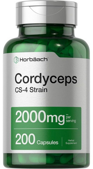 코디셉스 동충하초 2000mg CS-4 균주 코디세핀 베타글루칸, 200캡슐, 1개, 200정