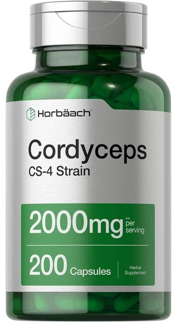 코디셉스 동충하초 2000mg CS-4 균주 코디세핀 베타글루칸, 200캡슐, 1개, 200정 - 쿠팡