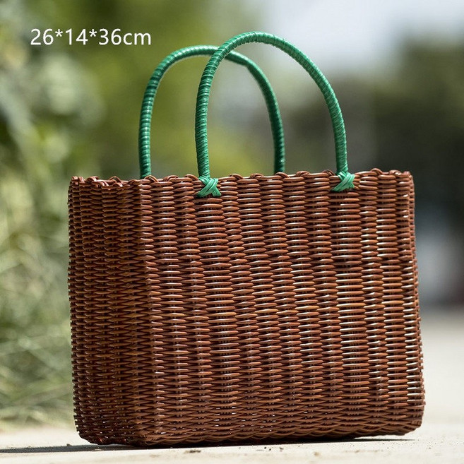 빨대가방 라탄피크닉가방 장바구니 소풍 목욕