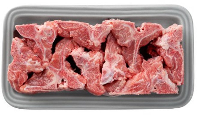 [더블랙] 제주도 무항생제 흑돼지 등뼈 1kg (냉장), 1개