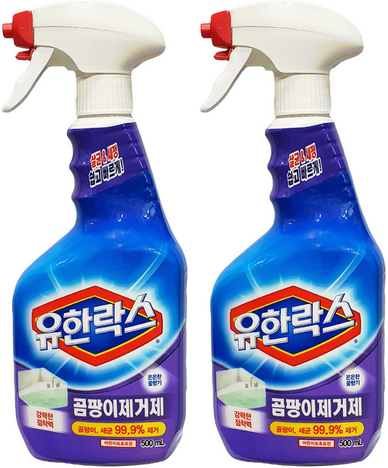 유한락스 곰팡이제거제, 500ml, 12개