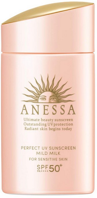 ANESSA(아네사) 퍼펙트 UV 마일드 밀크 N 선스크린 무향료 60밀리리터, 1, 60ml