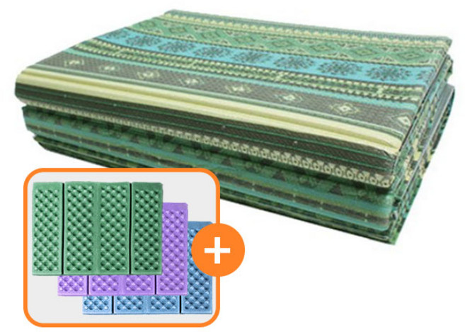 이스트렉스(ESTREX) 국산 공장직영 귀족 3종 고급 캠핑매트 휴대가방 포함 텐트용 소풍 피크닉 등산 다용도 중 대 특대형 캠핑 매트 귀족엔틱 3종 사은품증정