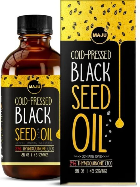마주 흑종자유 3배 티모퀴논 함유 냉압착 터키 흑참깨유 액체 순수 유리병 8온스 Maju 슈퍼foods, 8 플로우 온스 (1개 팩) - 쿠팡