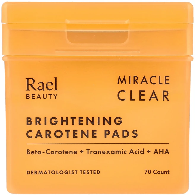Rael 뷰티 미라클 클리어 브라이트닝 카로틴 패드 70개 Rael (라엘), 1개 - 쿠팡