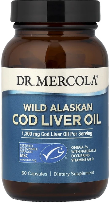 닥터머콜라 와일드 알라스칸 대구간유 650 mg 60 캡슐, 3개, 60정 - 쿠팡