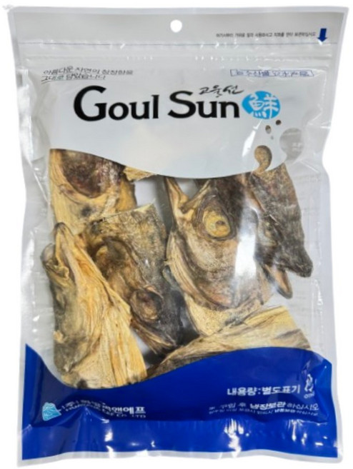 [고울선] 황태머리 육수용 북어머리 김장용, 1개, 300g