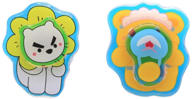 제이카라 핸드폰 그립 회전 스마트 톡, 1개, 4.스핀호랑이+스핀베이비곰