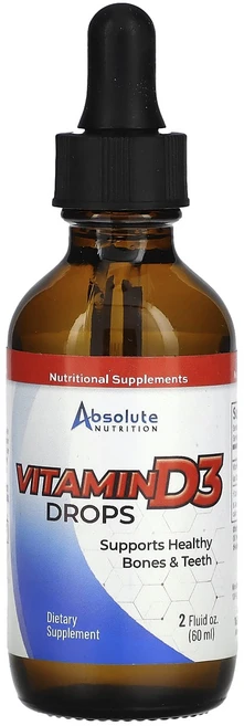 앱솔루트뉴트리션 비타민 D3 드랍 60ml, 2개, 59.147ml - 쿠팡