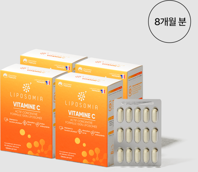리포조미아 리포좀 비타민C 510mg 240캡슐 4개, 60정